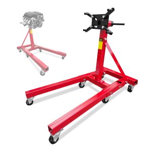 Vertlley Engine Stand 2000 lb.Heavy-Duty Steel Foldable Capacity 360-Degree Adjustable Mounting Red