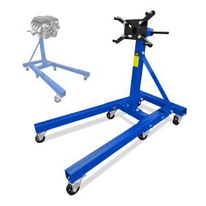 Vertlley Engine Stand 2000 lb.Heavy-Duty Steel Foldable Capacity 360-Degree Adjustable Mounting Blue