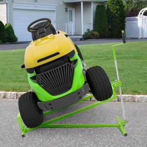 Vertlley Lawn Mower Lift Jack, Supports up to 880 lb，Extendable Steel Servicing  Jack with Manual Lever & Power Tool Grip